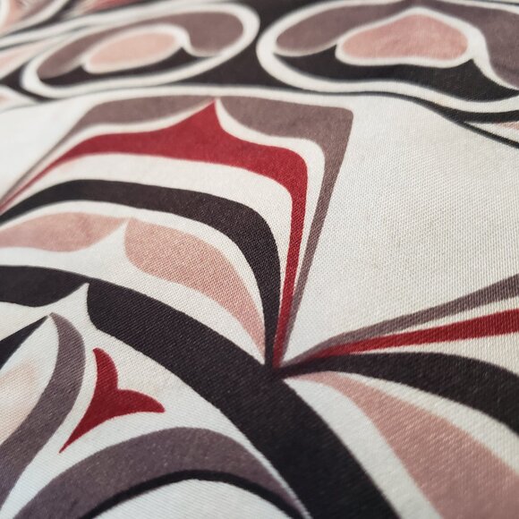 Inuit Formline First Nations scarf 27"x27" SKEMO Eleanor Paine Indian Sunface - Picture 8 of 10